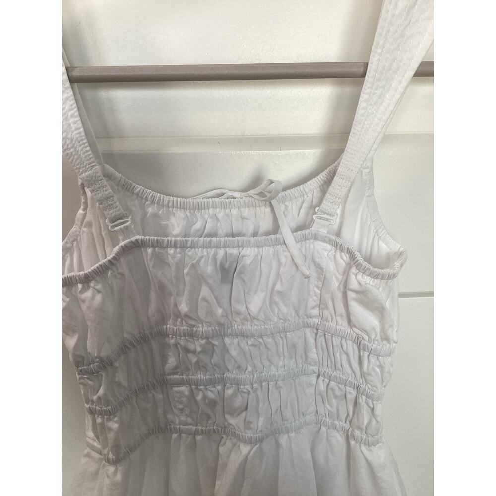 Aritzia Sunday Best Women's Martine Admiral Poplin Mini Dress Bohemian White 2XS - Picture 10 of 16